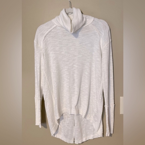 Free People Tara Slit Back Turtleneck Top - Picture 2 of 7